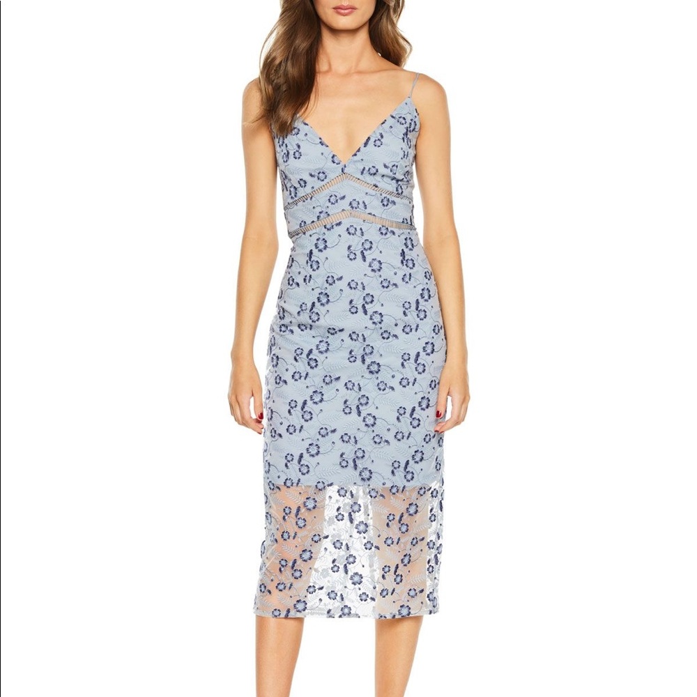 BNWT Bardot Light Blue Lace Dress
